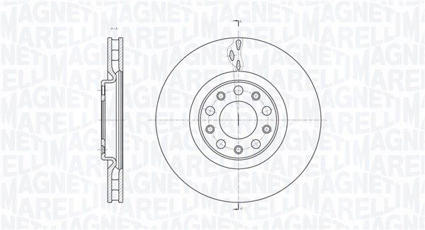 MAGNETI MARELLI Тормозной диск 361302040144